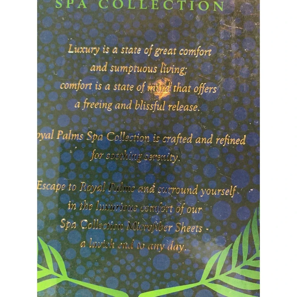 Royal Palms Spa Collection King Pillowcases 2 Pack Ivory Luxury Microfiber NEW
